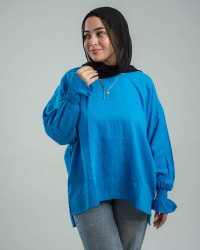 basic top in blue 
