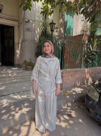 Linen pants -beige 