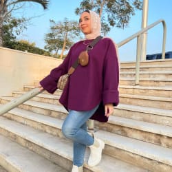  Miren top in burgundy 