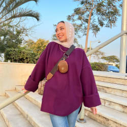  Miren top in burgundy 