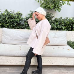 Miren top in beige 