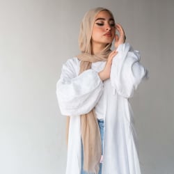 Flowy cardigan in white 