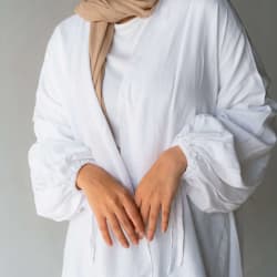 Flowy cardigan in white 