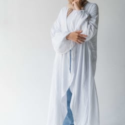 Flowy cardigan in white 