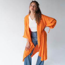 Flowy cardigan in orange 