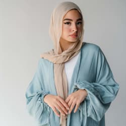 Flowy cardigan in baby blue 