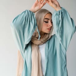 Flowy cardigan in baby blue 