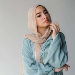 Flowy cardigan in baby blue 