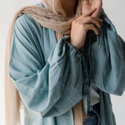 Flowy cardigan in baby blue 