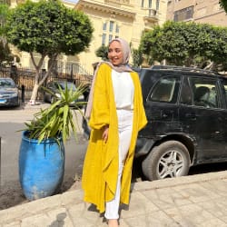 Flowy cardigan in mustard