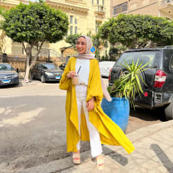 Flowy cardigan in mustard