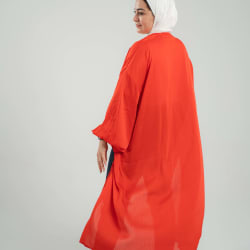 Sila kimono in Red