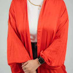 Sila kimono in Red