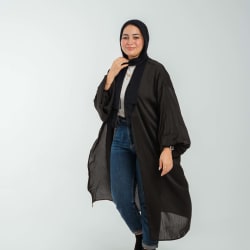 Sila kimono in black 