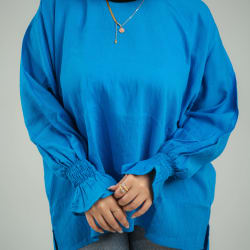 basic top in blue 