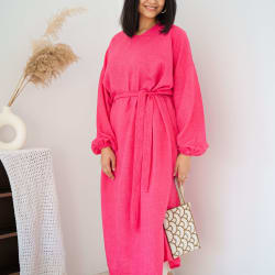 Basic dress in hot pink