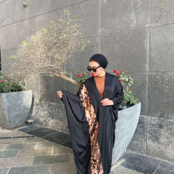 Arabic satin kaftan