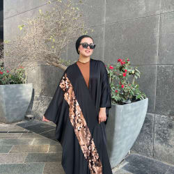 Arabic satin kaftan