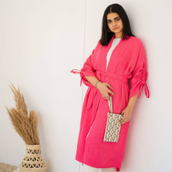Maria cardigan in hot pink