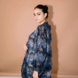 Feather kimono