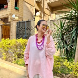 Ellen top in powder pink