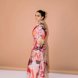 Gardenia silk kimono
