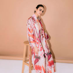 Gardenia silk kimono