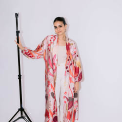 Gardenia silk kimono