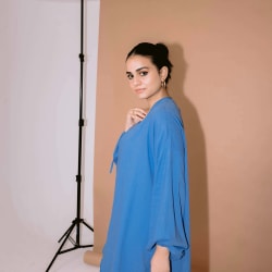 flowy set in blue 