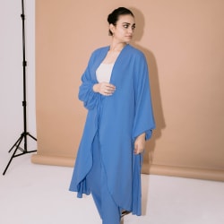 Flowy cardigan in blue 