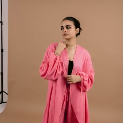 Flowy set in pink