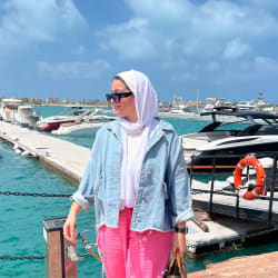 Pure linen pants in pink