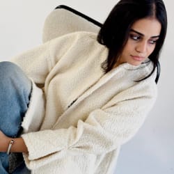 Angelic jacket in off white 