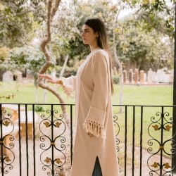 Naomi kaftan with fringes 