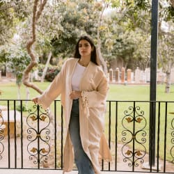 Naomi kaftan with fringes 