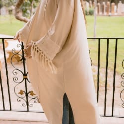 Naomi kaftan with fringes 