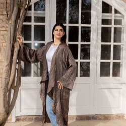 Crushed kimono - Brown 