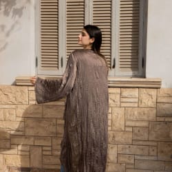 Crushed kimono - Brown 