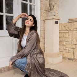 Crushed kimono - Brown 