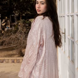Crushed kimono - Blush pink 