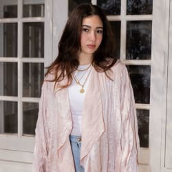 Crushed kimono - Blush pink 