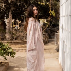 Crushed kimono - Blush pink 