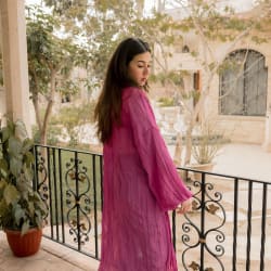 Pleated kimono - purple 