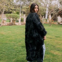 Feather kimono - Black