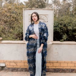 Feather kimono