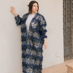 Feather kimono