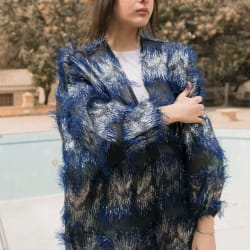 Feather kimono