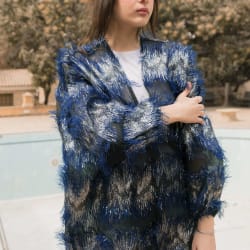 Feather kimono