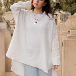 Ellen top in white 