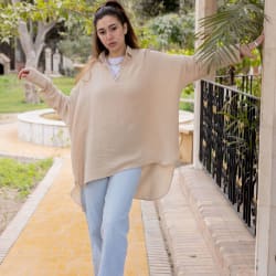 Ellen top in beige 